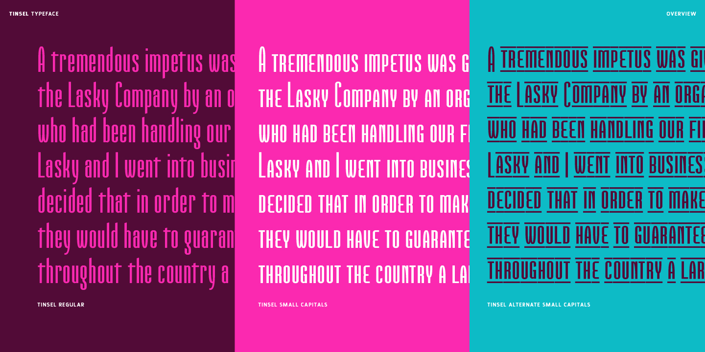 Tinsel Font Poster #4