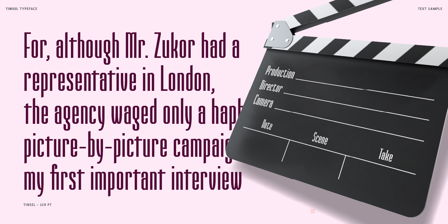 Tinsel Font Poster #5