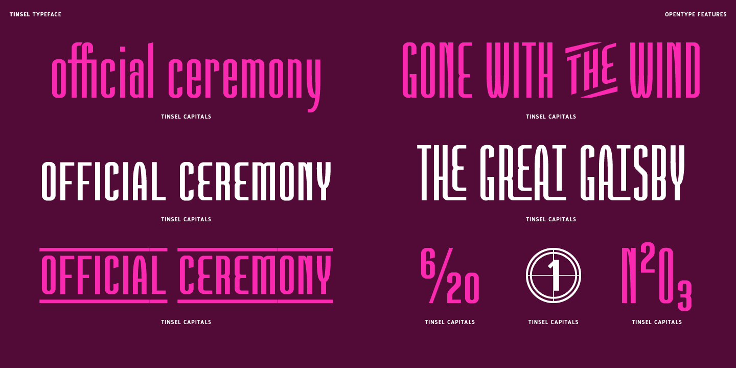 Tinsel Font Poster #8