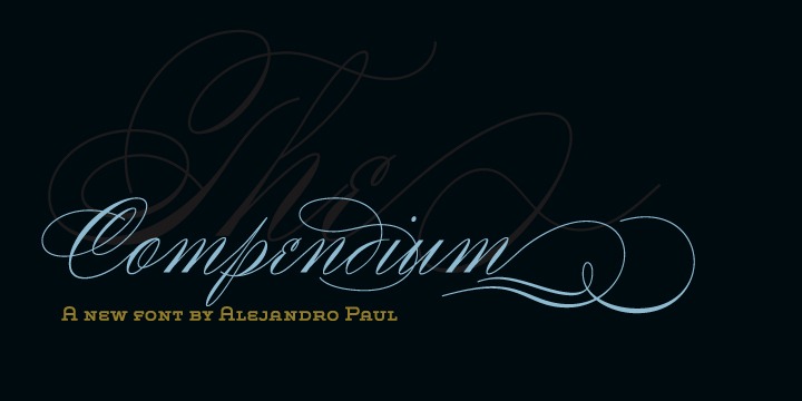 Compendium Font Poster #1