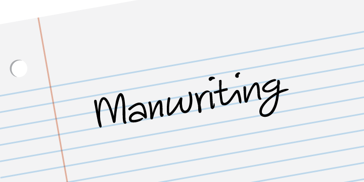 Manwriting Font Poster #1