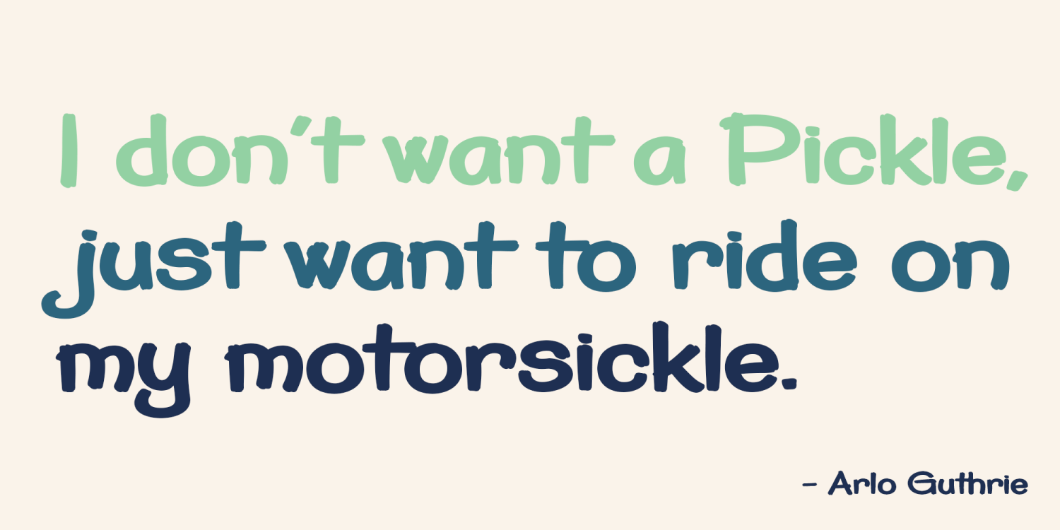Pickle Sans Font Poster #1