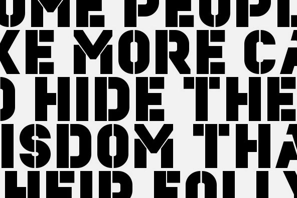 YWFT Estenceler Light Font Poster #1