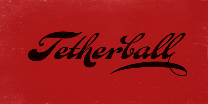Fan Script Font Poster #1