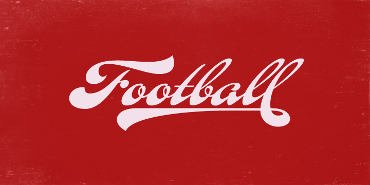 Fan Script Font Poster #1