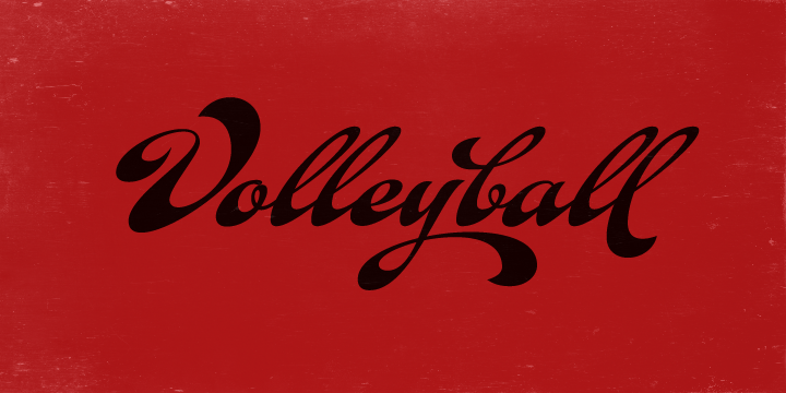 Fan Script Font Poster #1