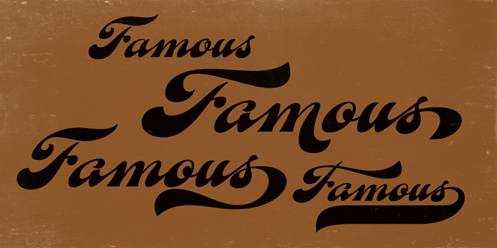 Fan Script Font Poster #1