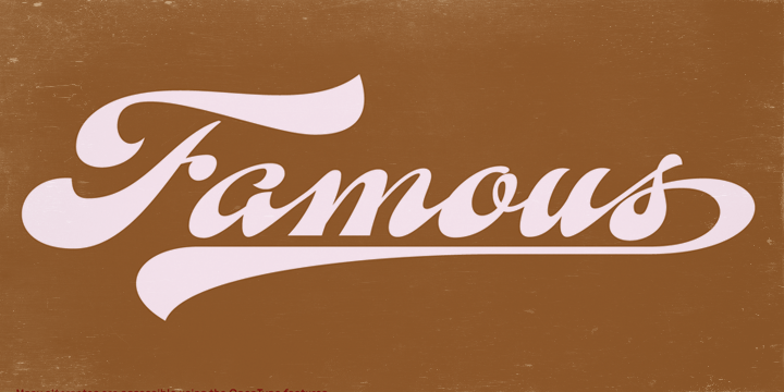 Fan Script Font Poster #1