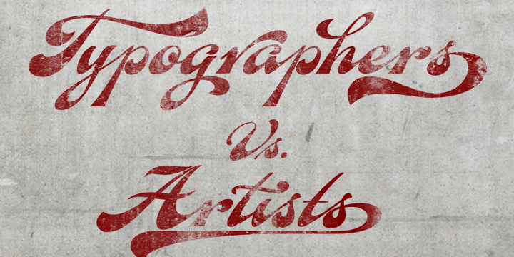 Fan Script Font Poster #1