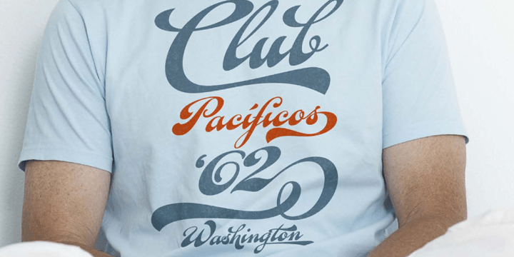 Fan Script Font Poster #1