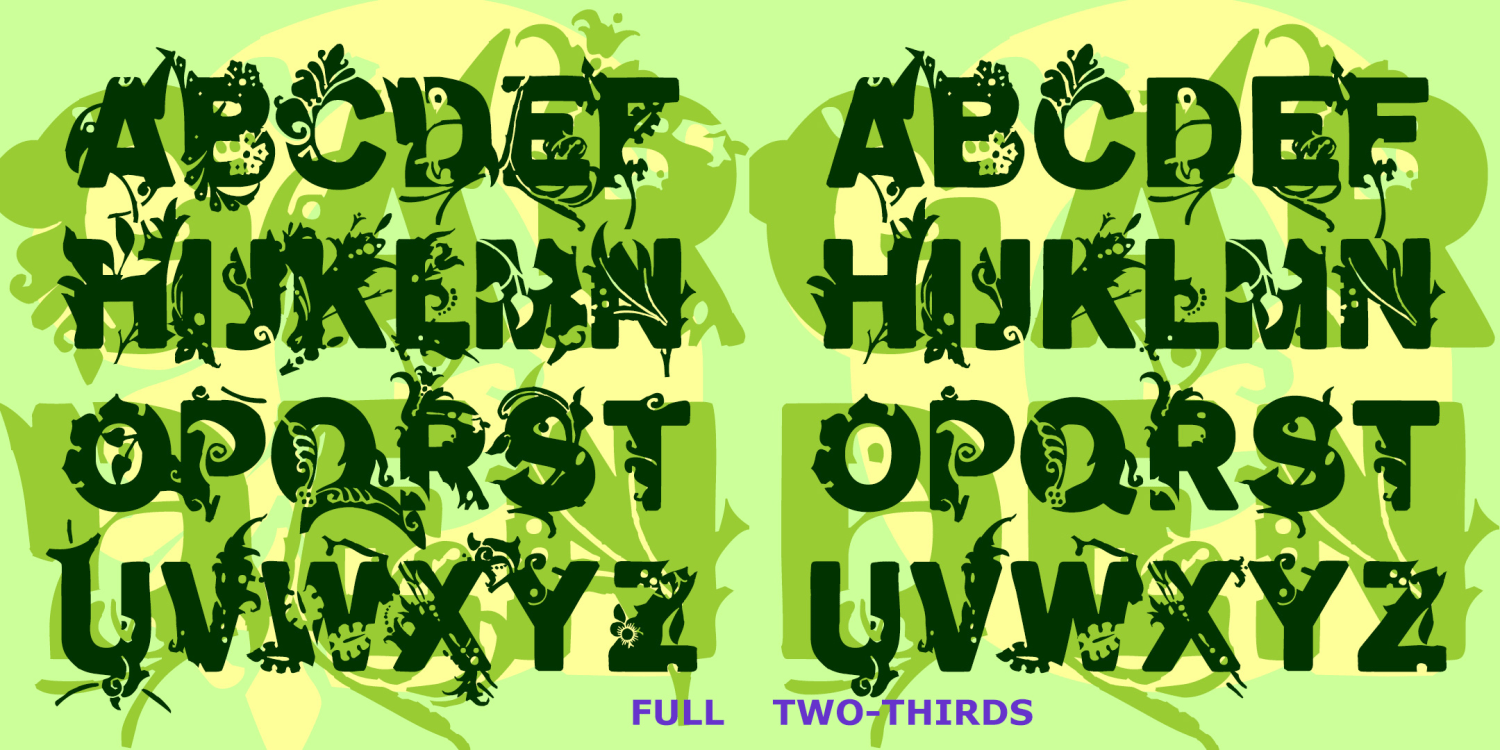 Garden Font Family Poster