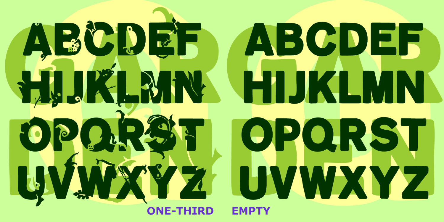 Garden Font Poster #2