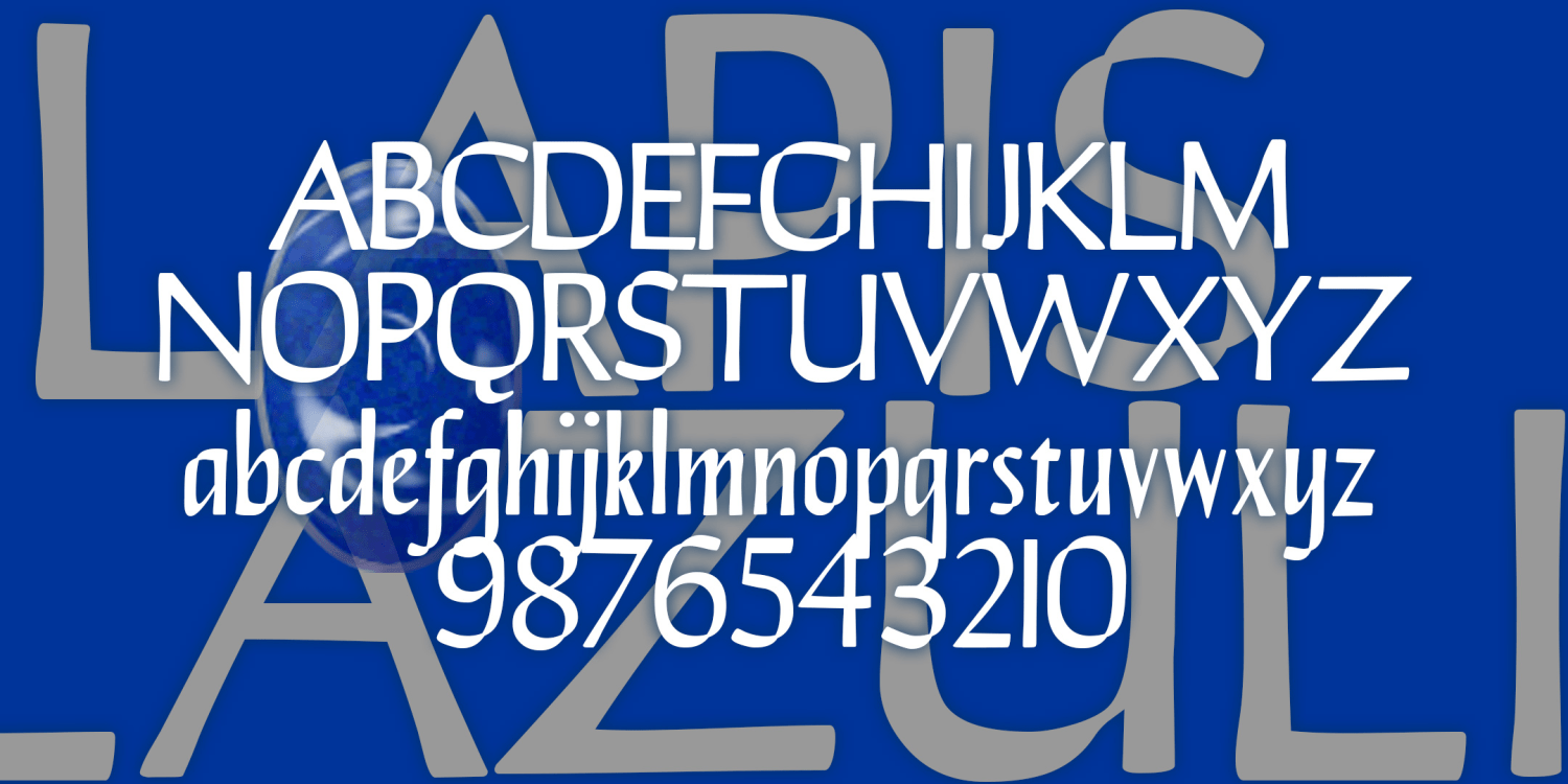 Lapis Lazuli Font Poster #1