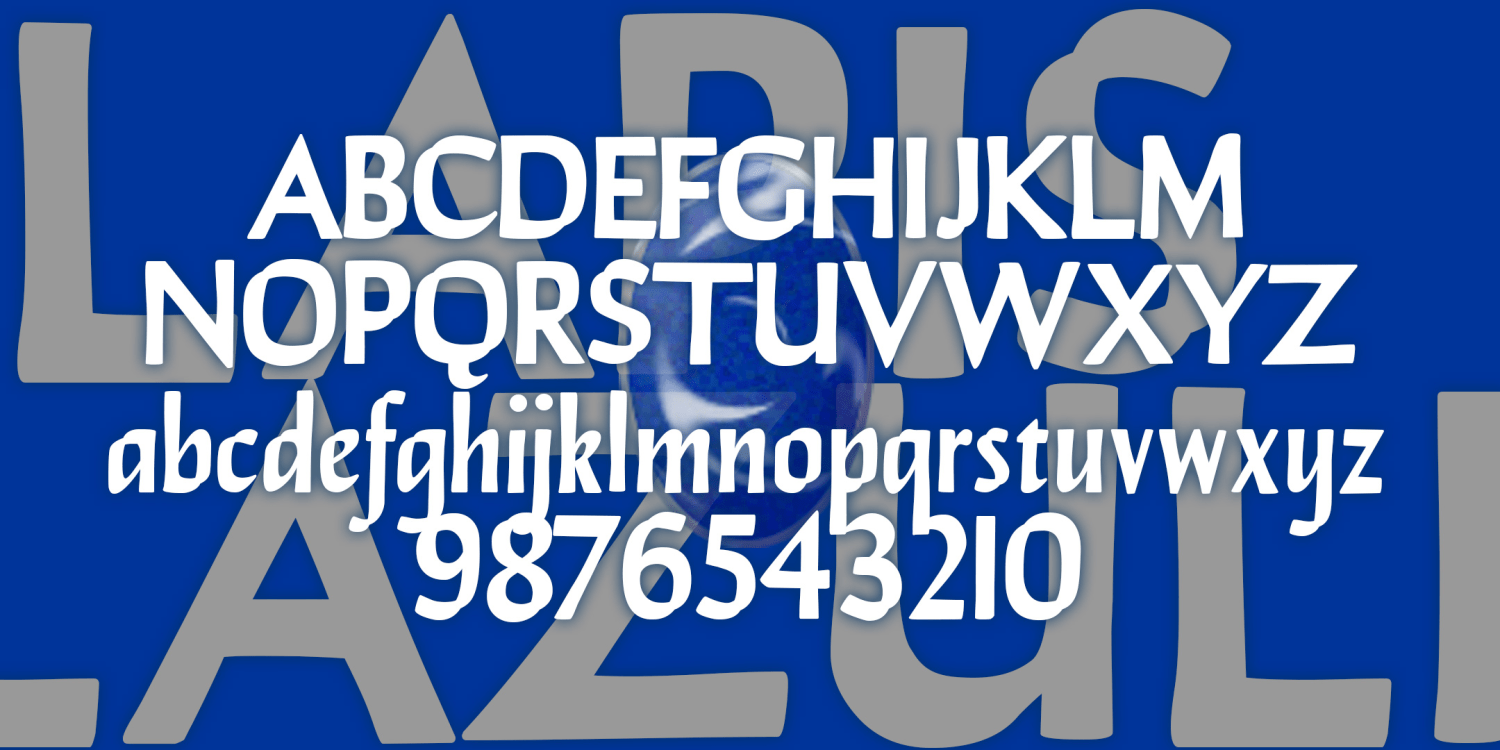 Lapis Lazuli Font Poster #2