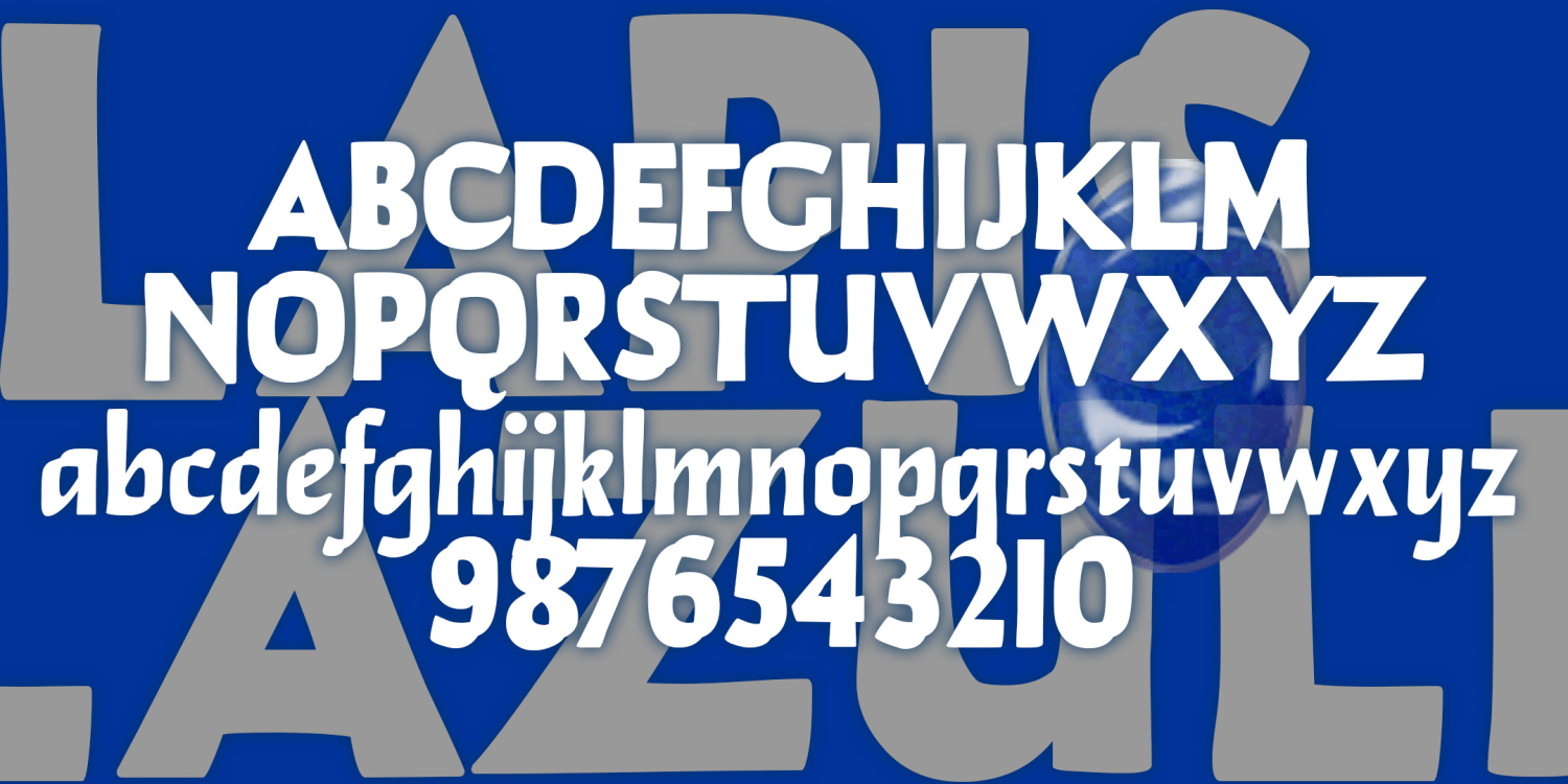 Lapis Lazuli Font Poster #3