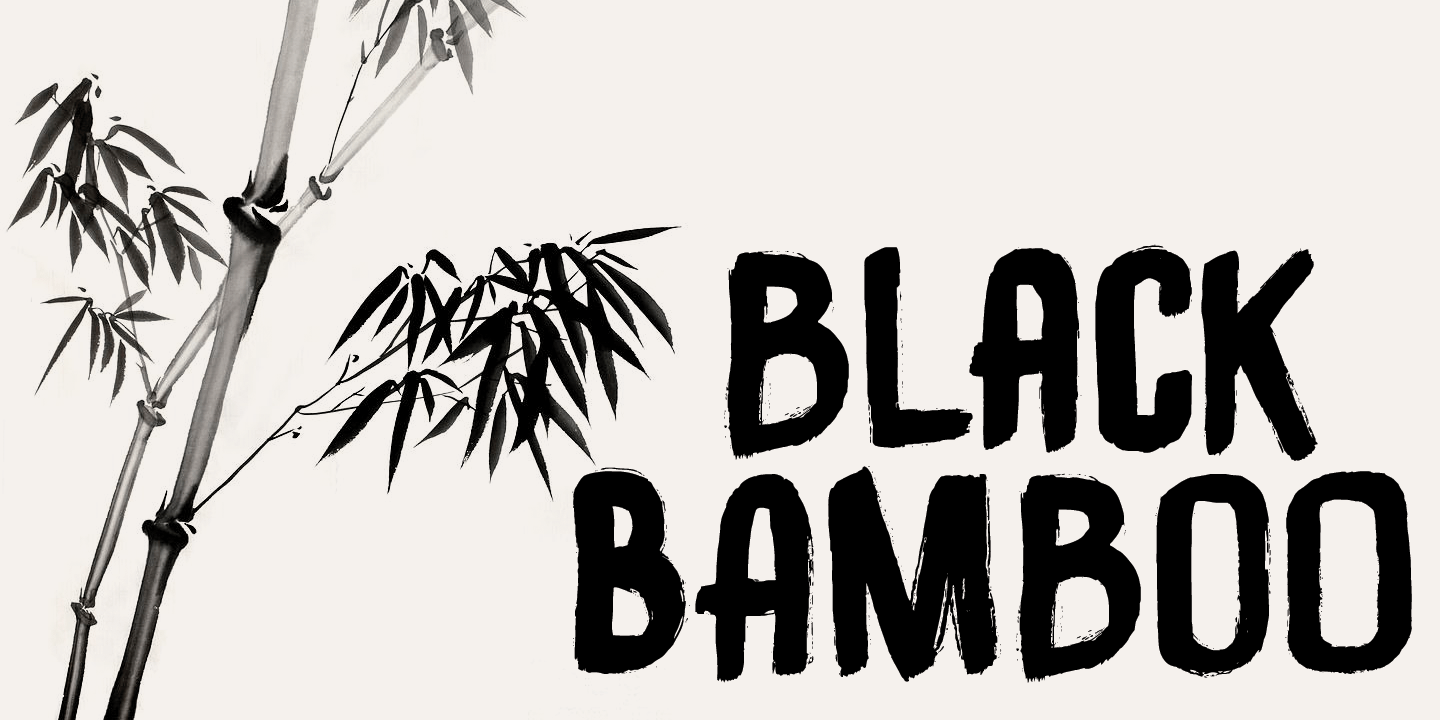 Black Bamboo Poster