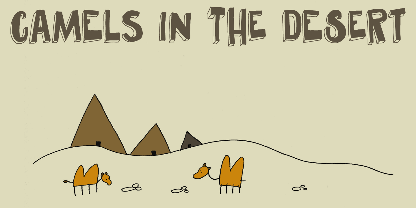 Pundak Font Poster #3