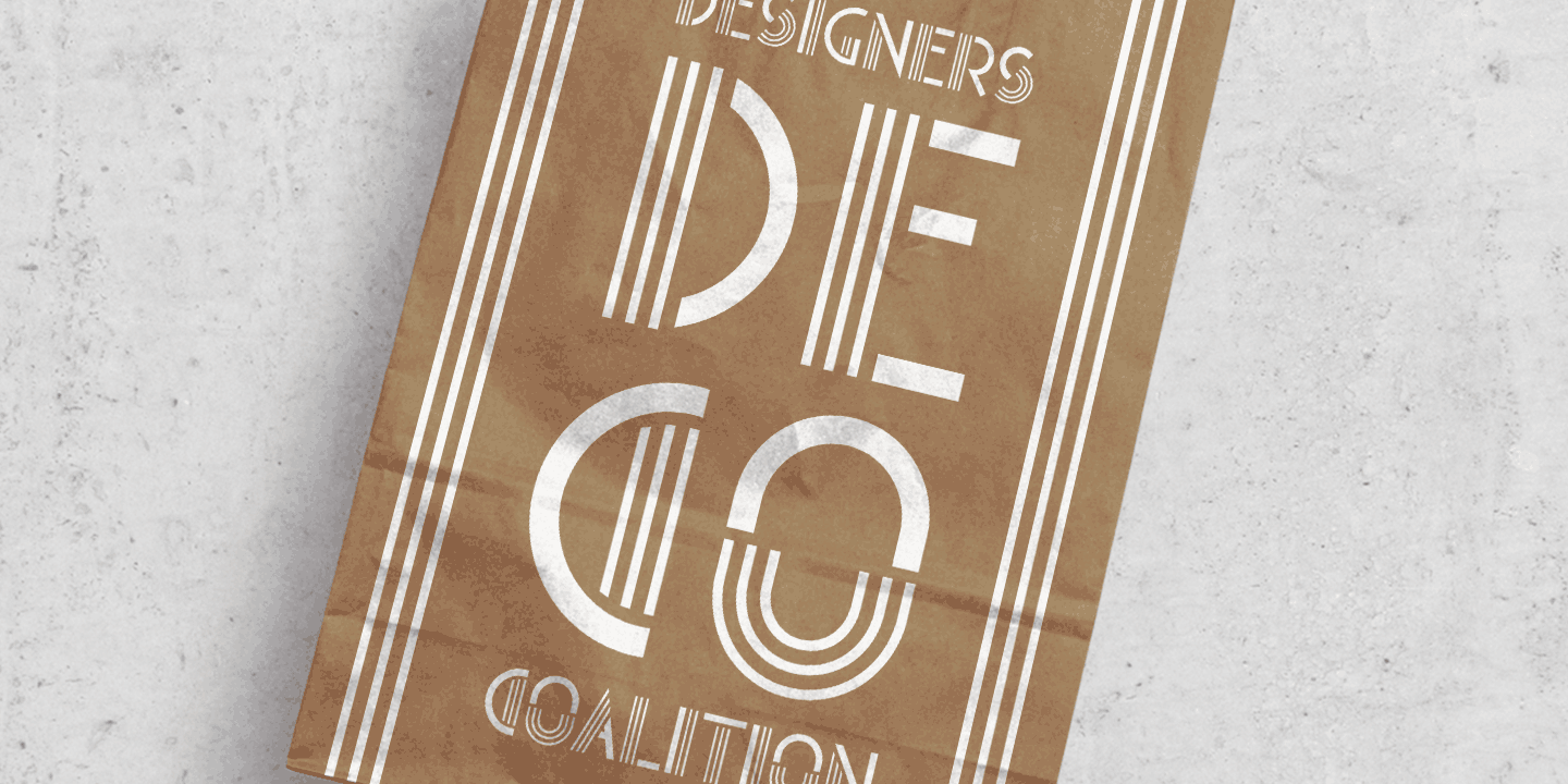 Vice Monogram Font Poster #1