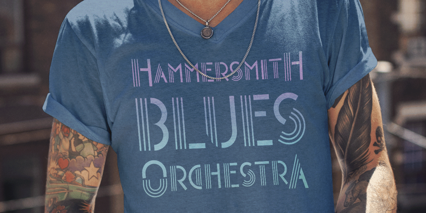 Vice Monogram Font Poster #1