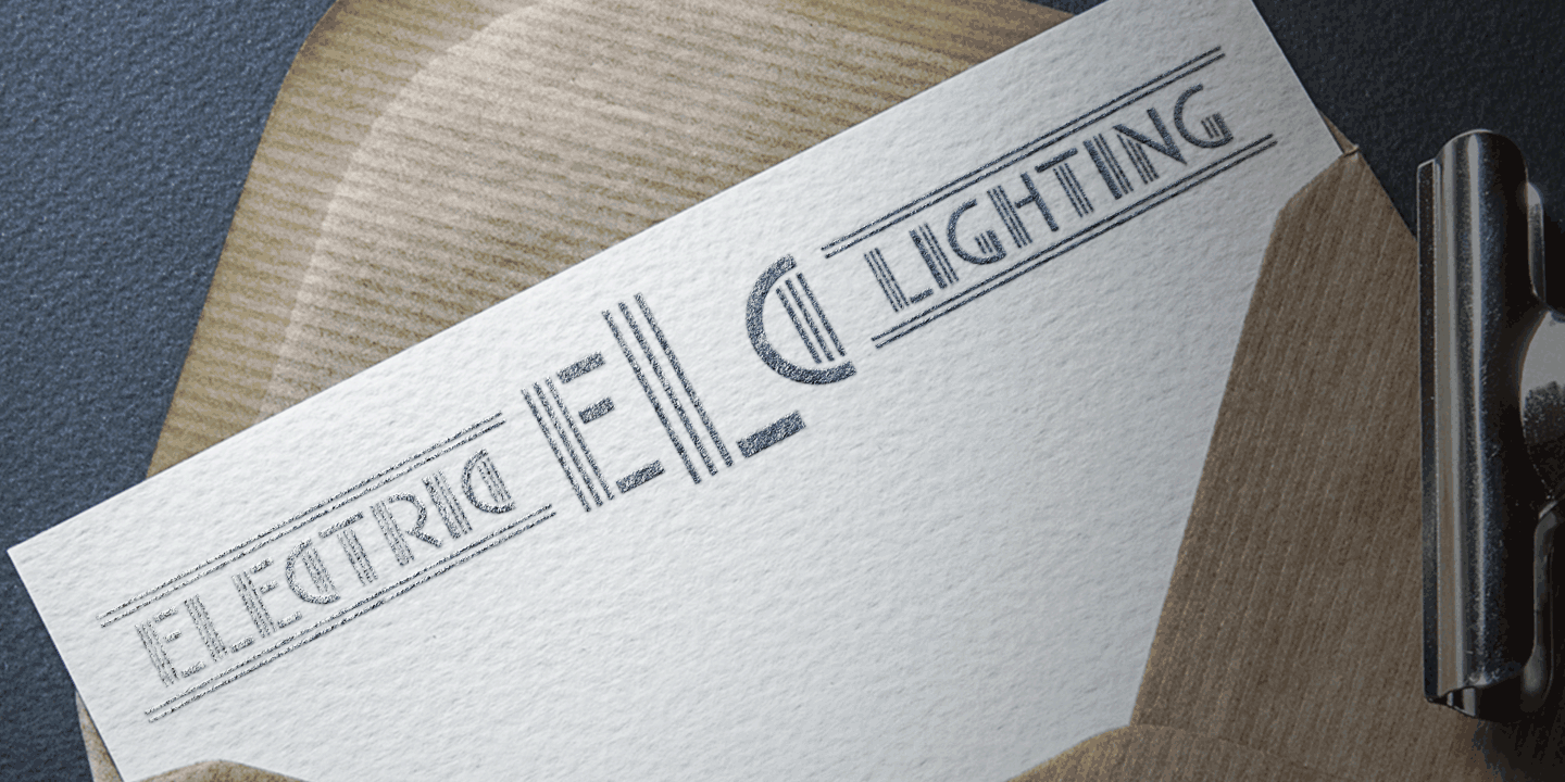 Vice Monogram Font Poster #1