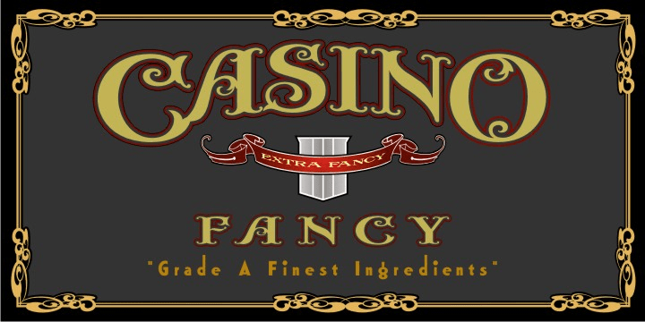 Casino Fancy Font Poster #1