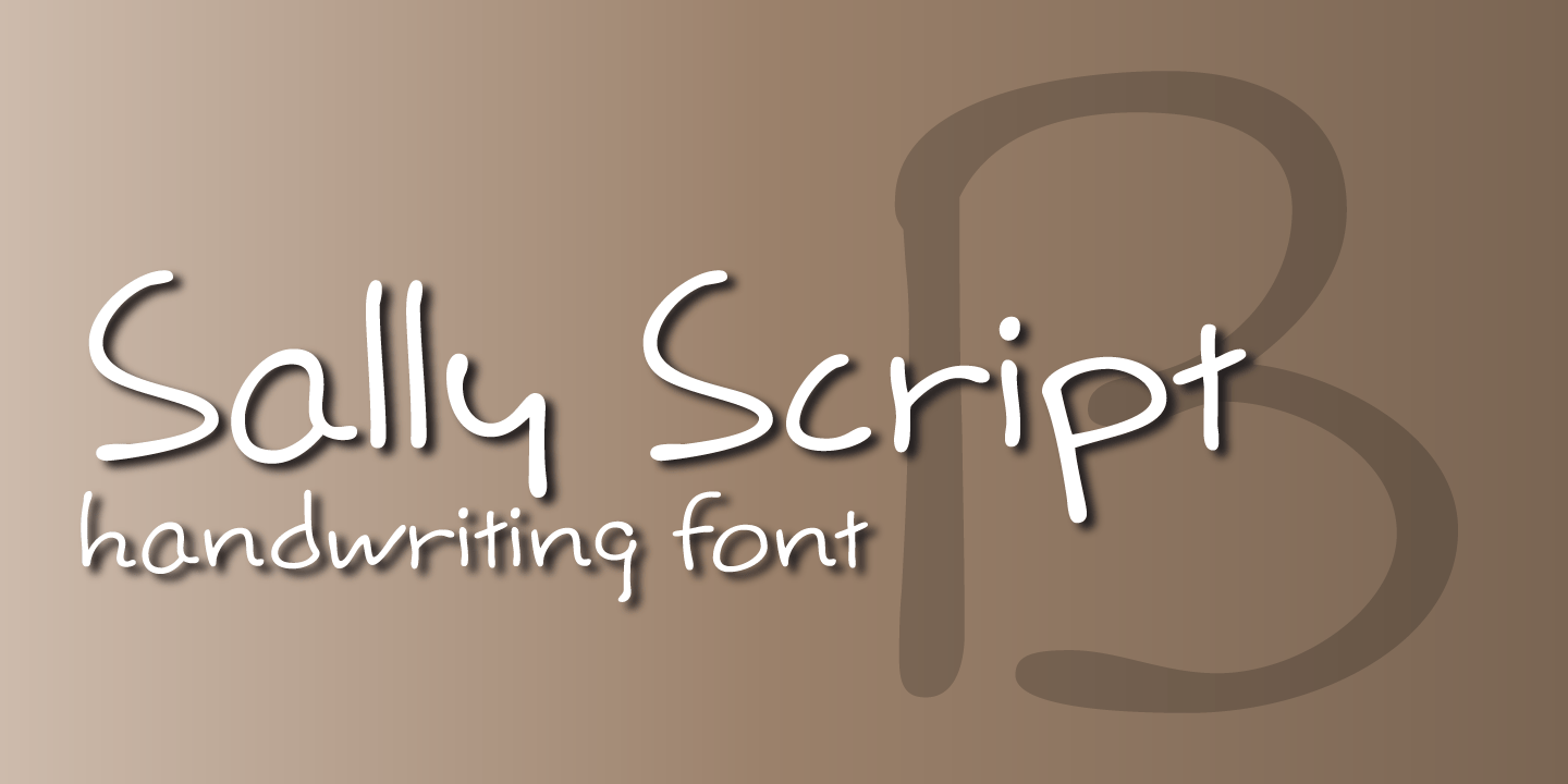 Sally Script Font Family Poster
