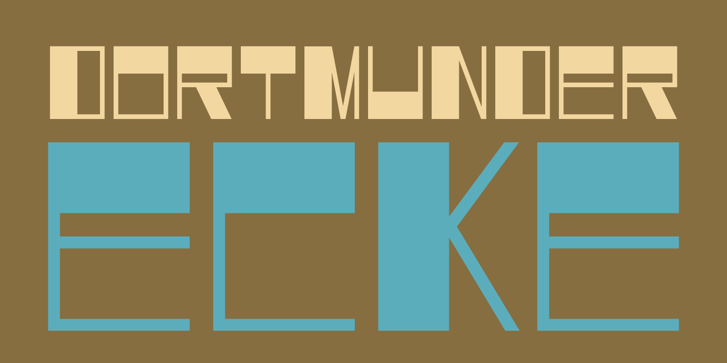 Dortmunder Ecke Font Poster #1