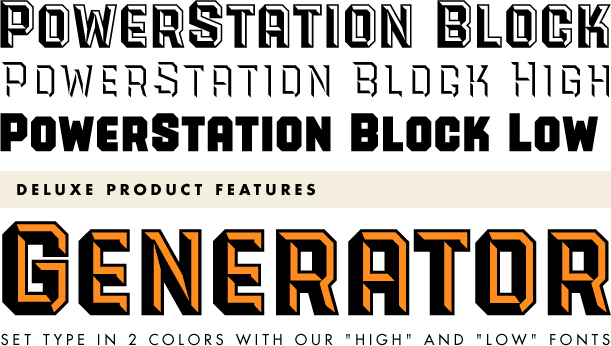 Power Station Block Poster