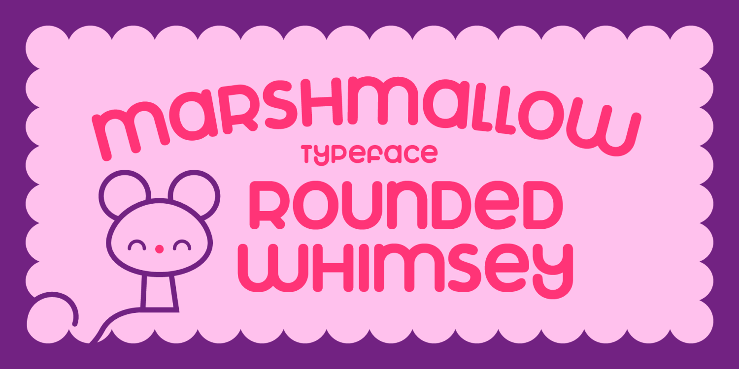 Marshmallow Font Poster #1