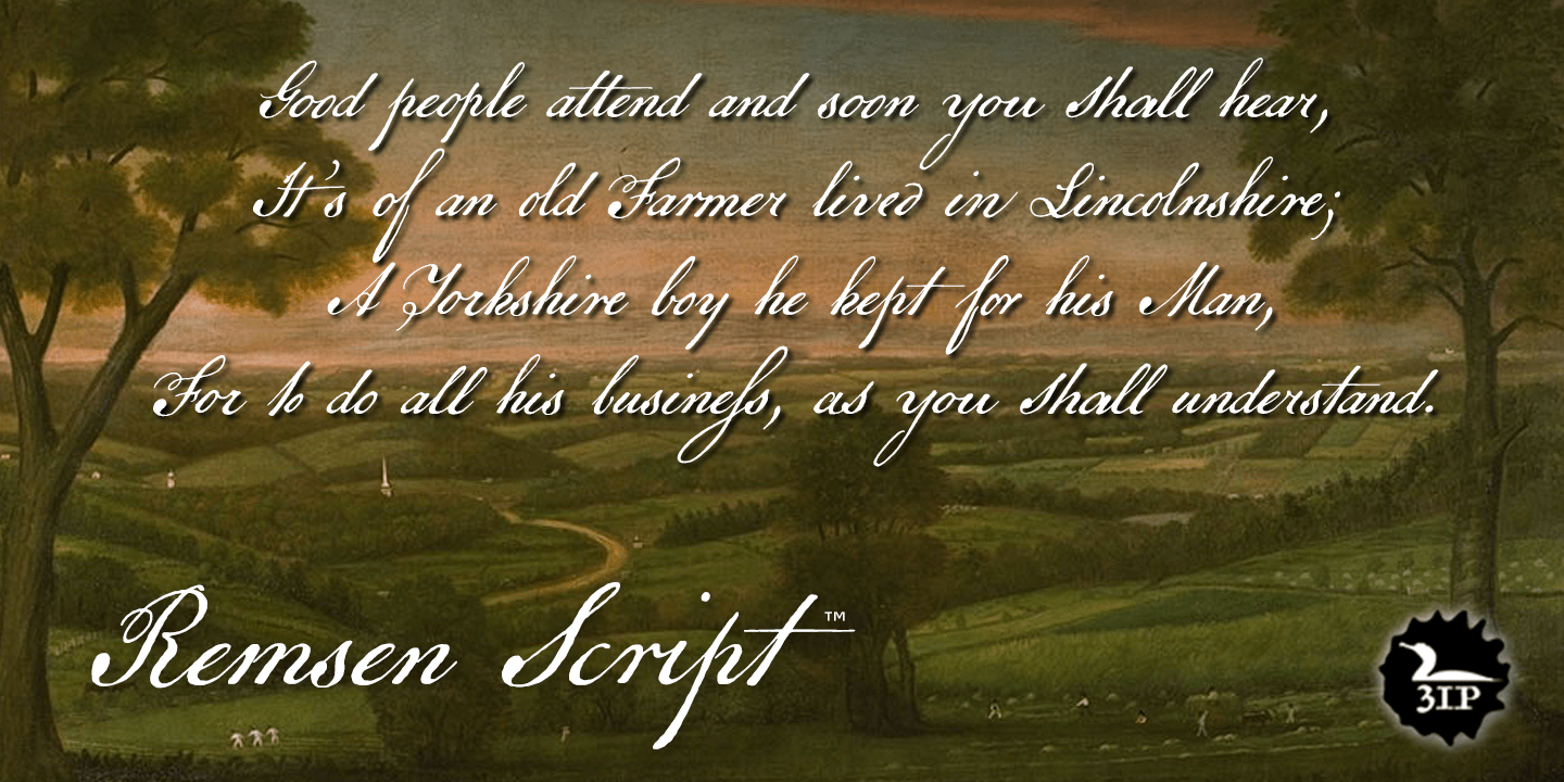 Remsen Script Poster