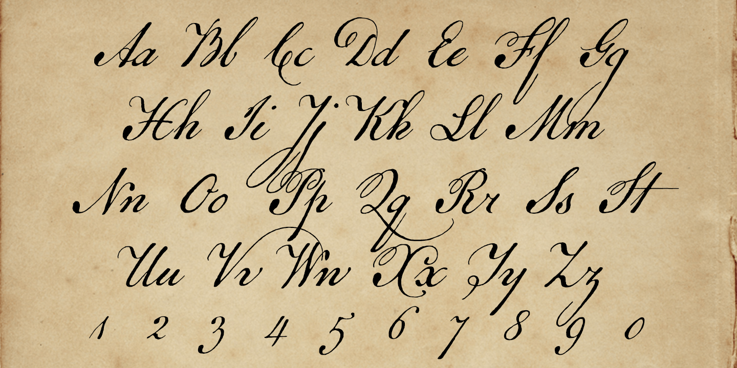 Remsen Script Font Poster #1