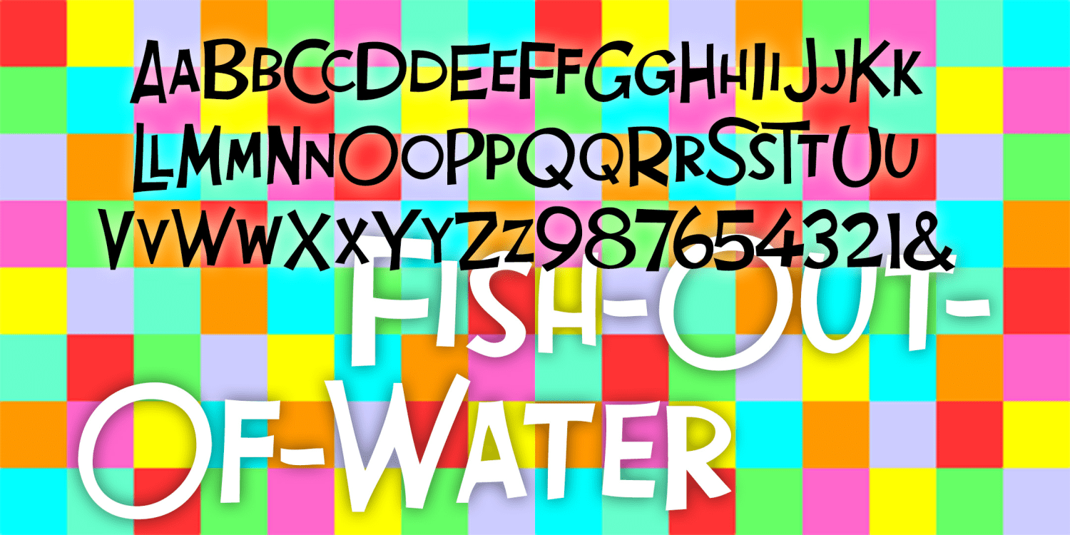 Fish Out Of Water Font Family Poster