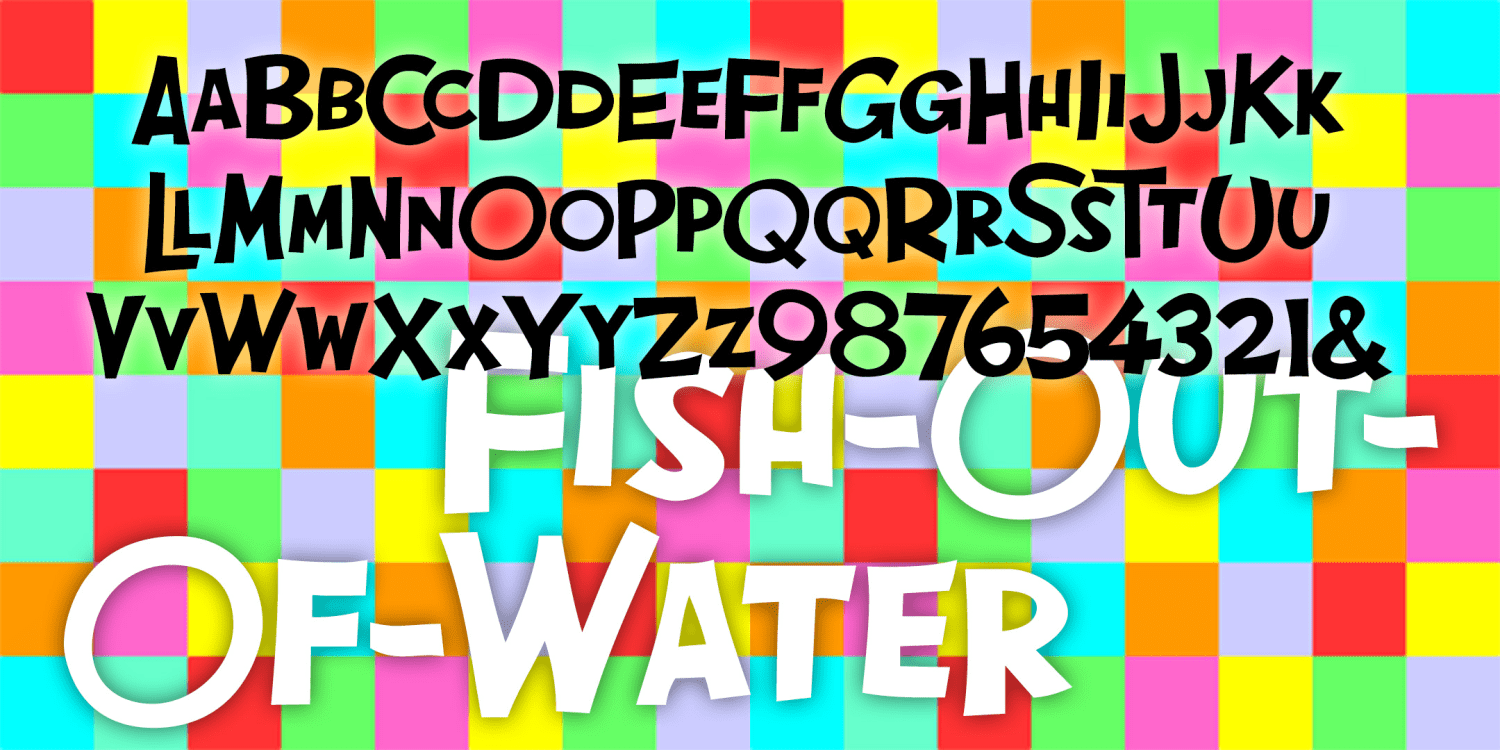 Fish Out Of Water Font Poster #2