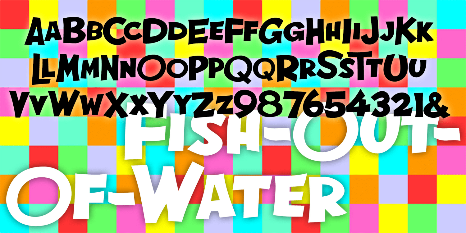 Fish Out Of Water Font Poster #3