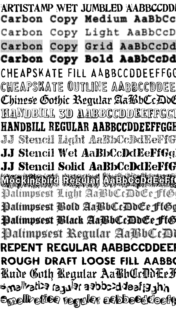 Harold's Punk Pack Font Poster #1