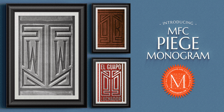 Piege Monogram Poster