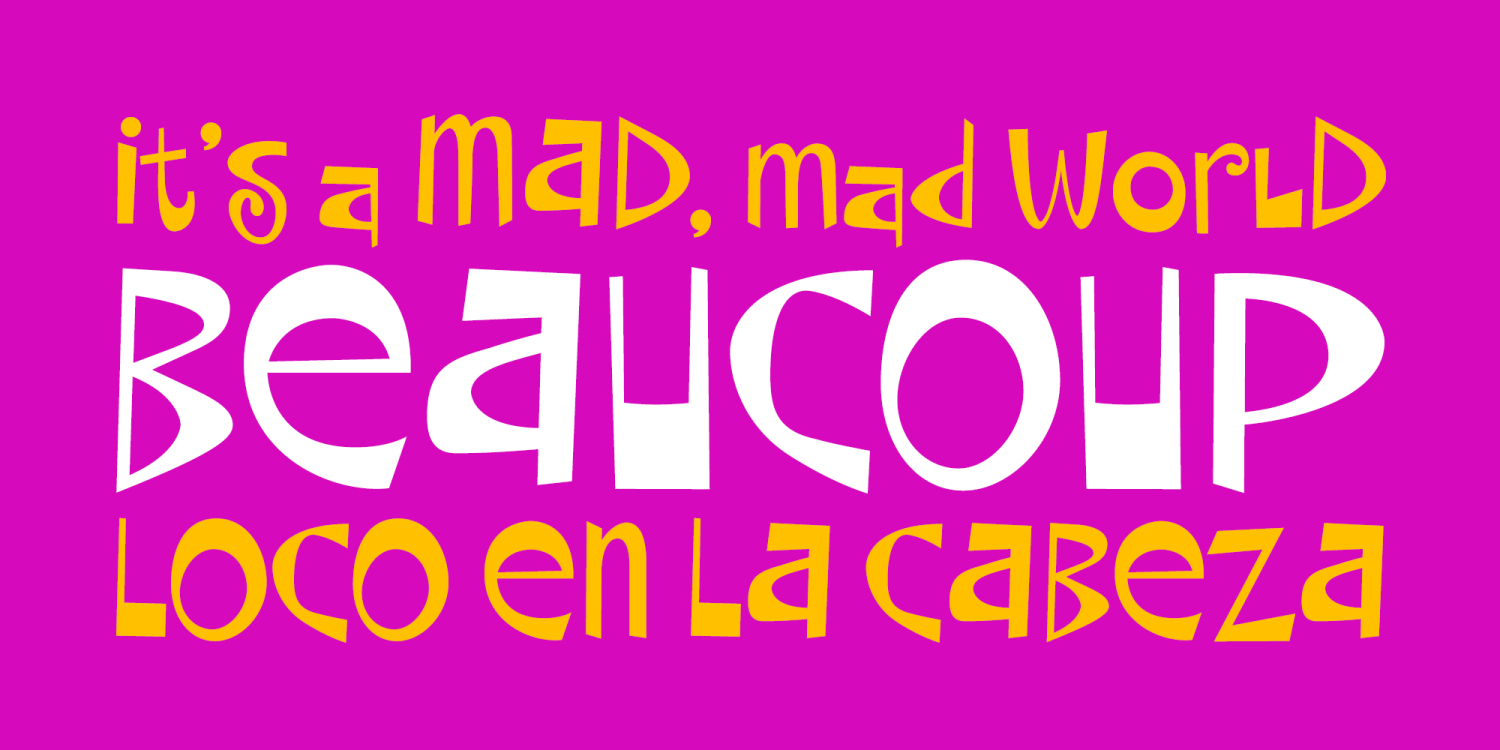 Beaucoup Font Poster #1