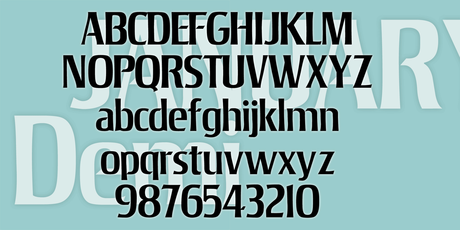 January Demi Bold Font Poster #1