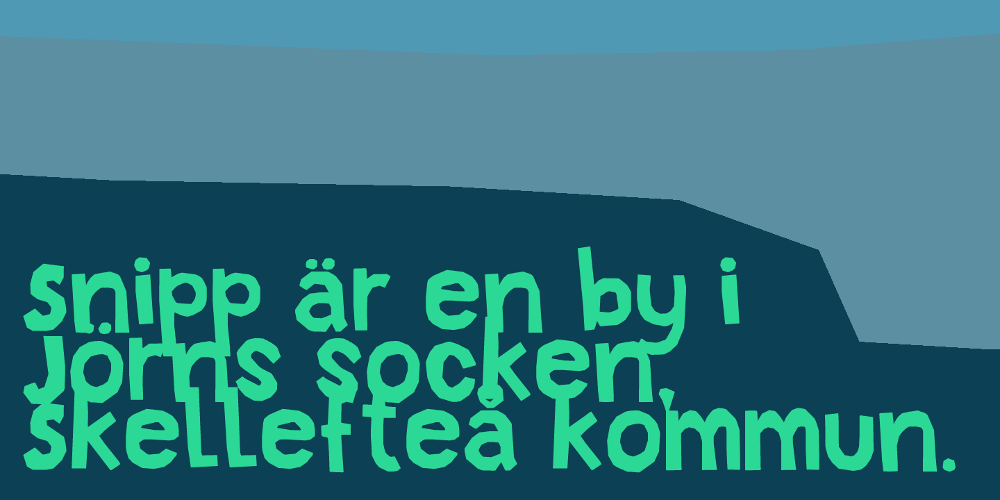 Snippity Snap Font Poster #1
