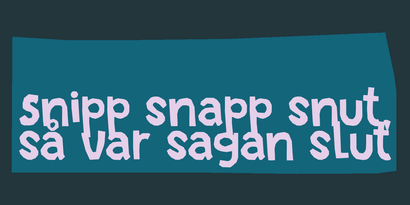 Snippity Snap Font Poster #1