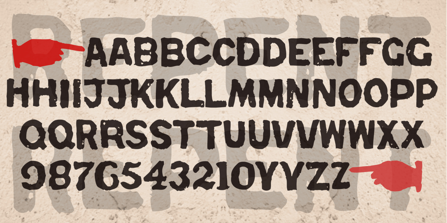 Repent Font Family Poster