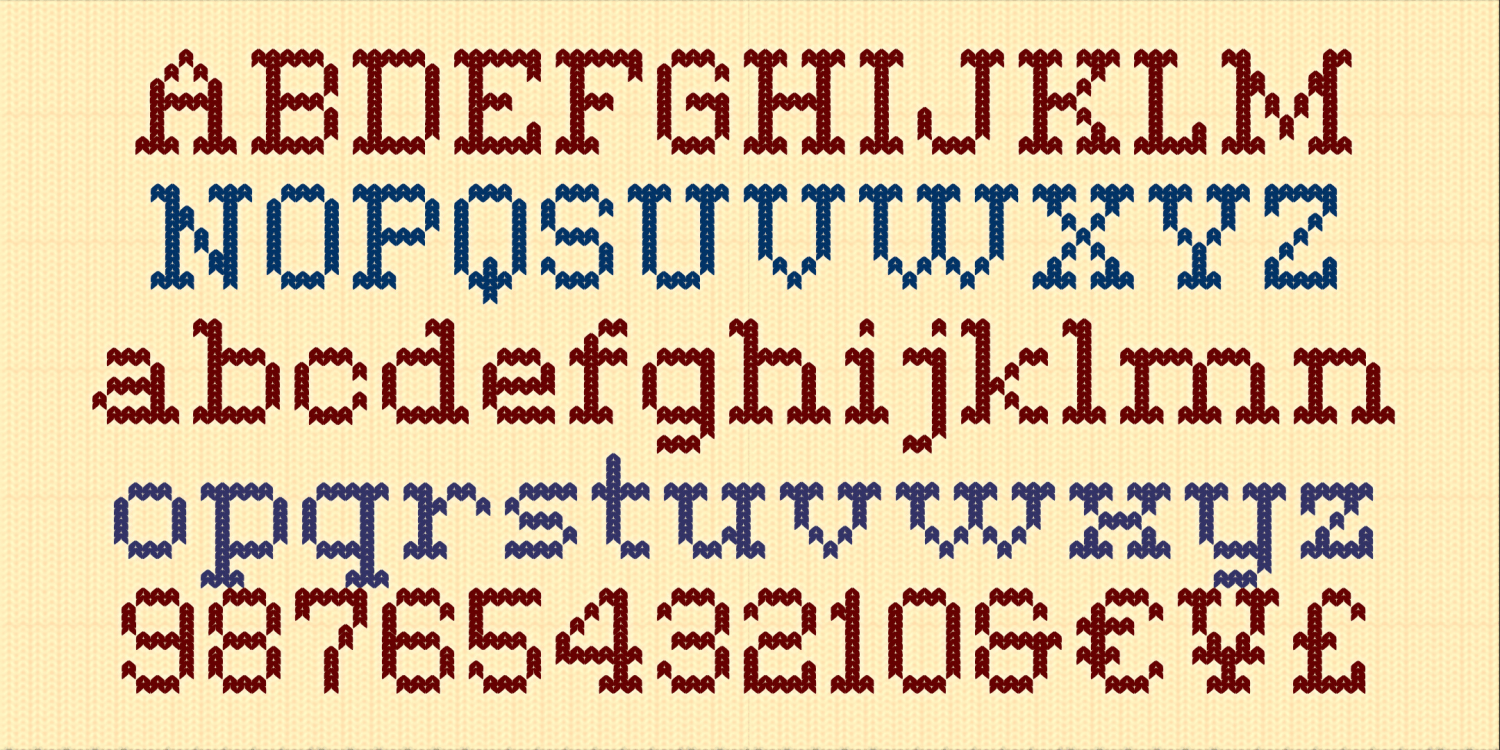 Tricot Font Poster #1