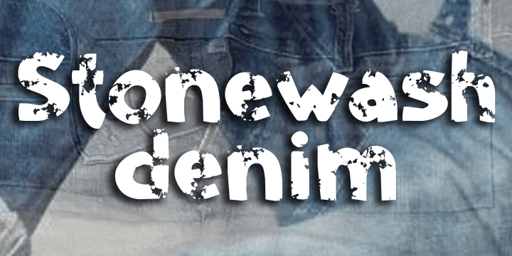 Stonewash Font Poster #1