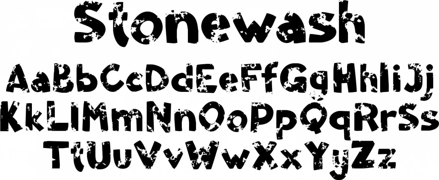 Stonewash Font Poster #1