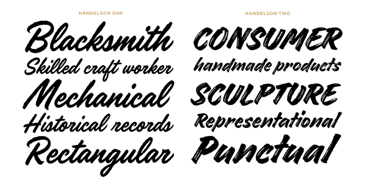 Handelson Three Font Poster #1