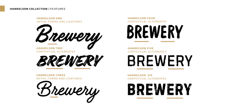 Handelson Three Font Poster #1