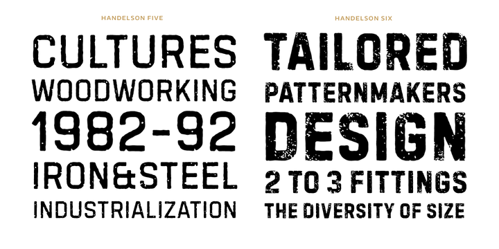 Handelson Three Font Poster #1