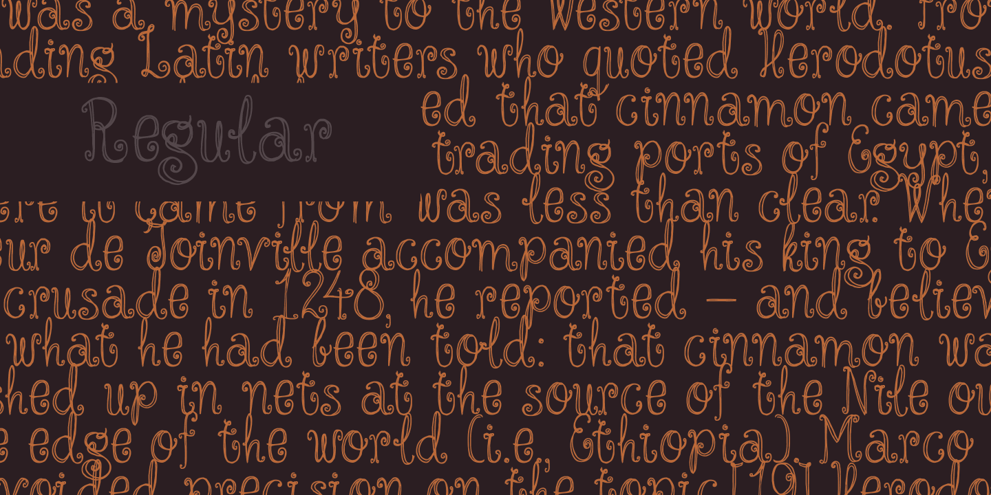 Cinnamon Swirl Font Poster #1