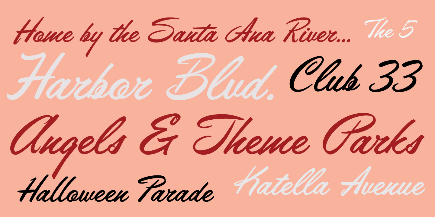 Anaheim Script Pro Font Poster #1