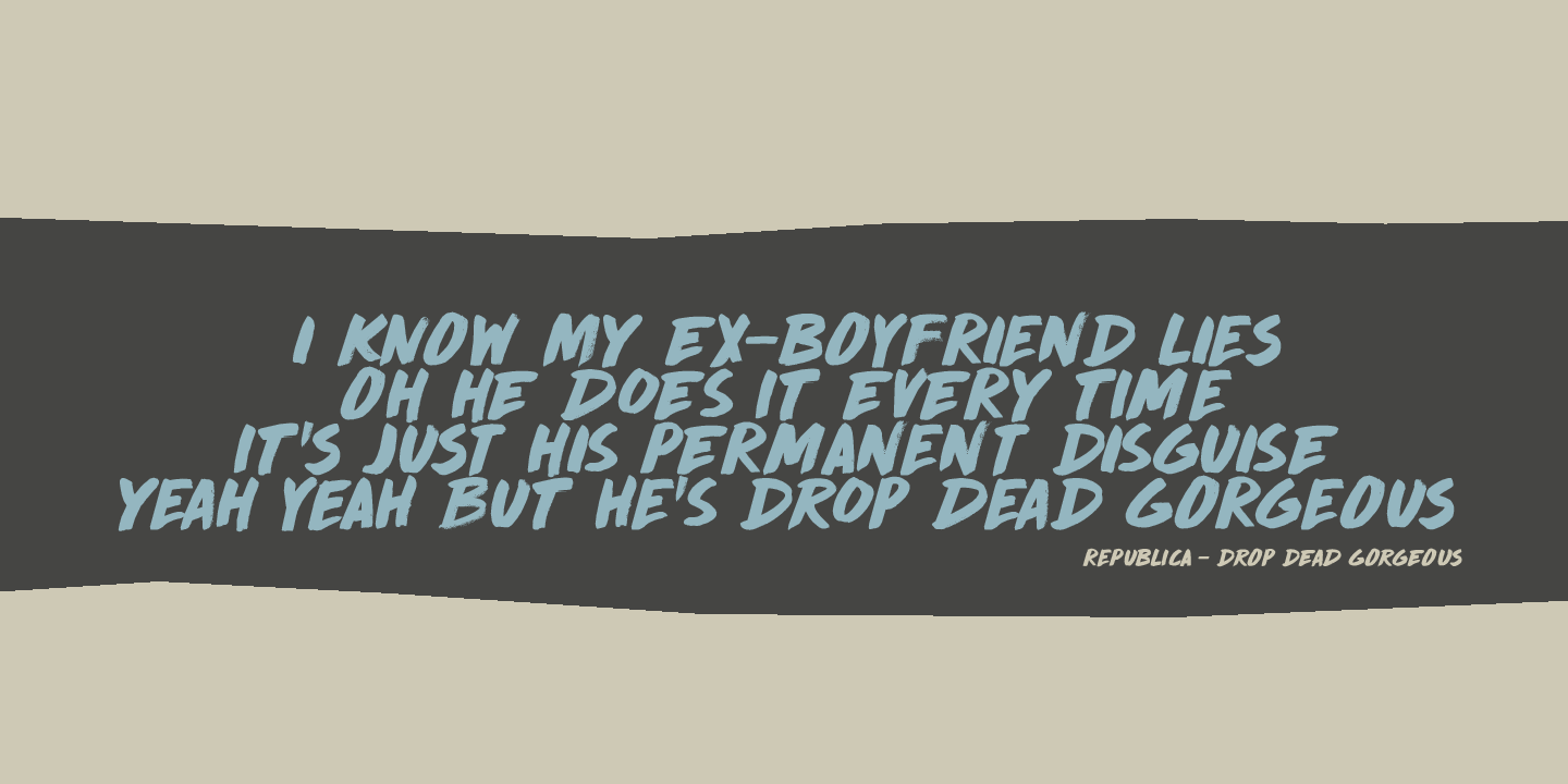 Drop Dead Gorgeous Font Poster #1